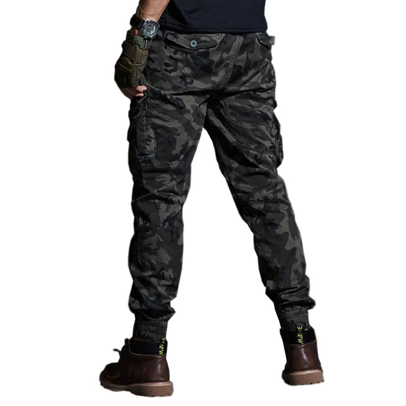 Khaki Casual Pants Men Tactical Joggers