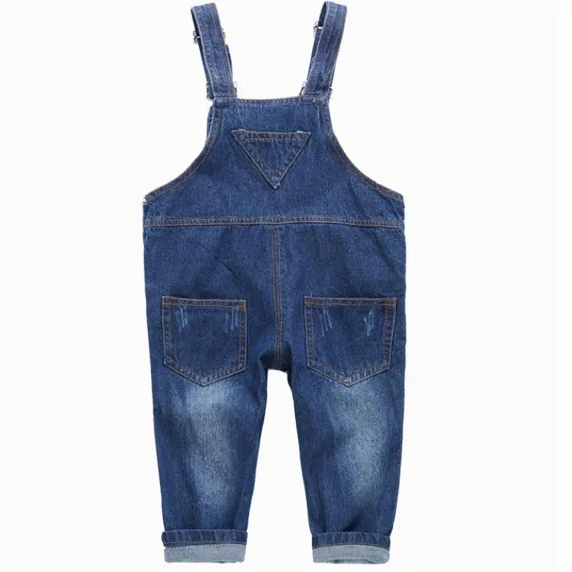 New Arrival spring Girls Boys Denim Overalls Button Fly Overalls for Girls Boys