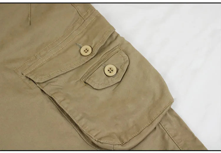 Khaki Casual Pants Men Tactical Joggers