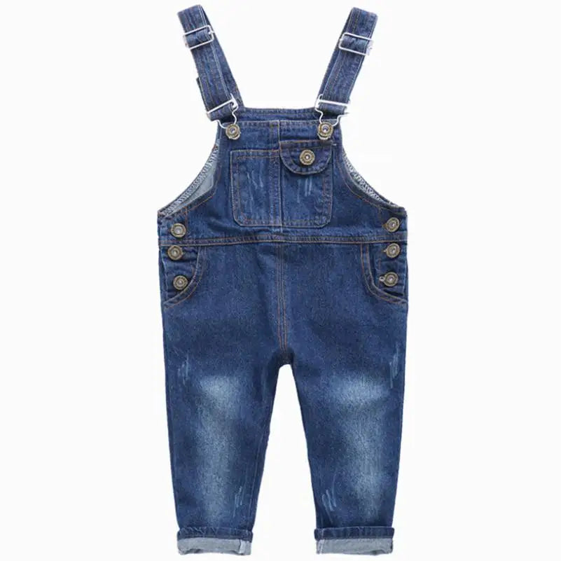 New Arrival spring Girls Boys Denim Overalls Button Fly Overalls for Girls Boys