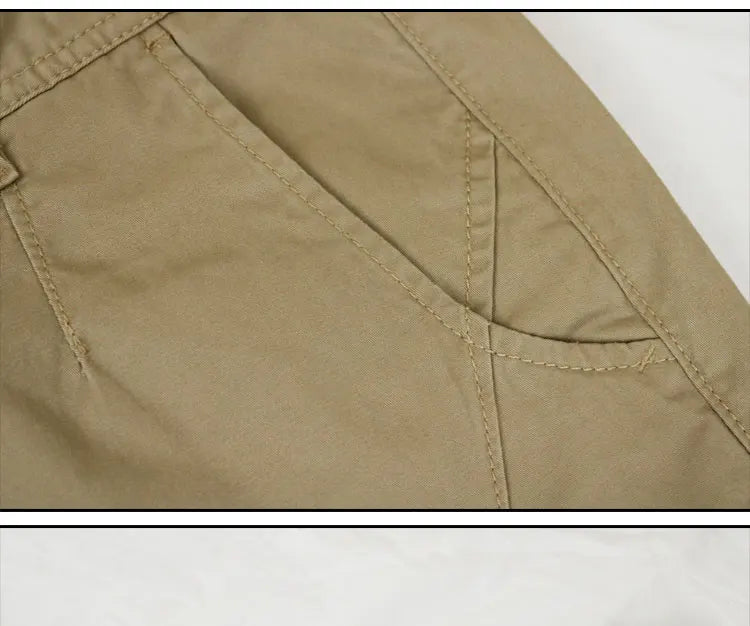 Khaki Casual Pants Men Tactical Joggers