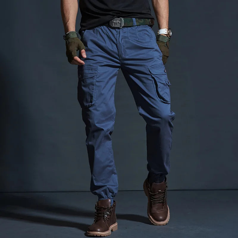 Khaki Casual Pants Men Tactical Joggers