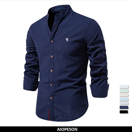 Solid Color High Quality Long Sleeve Shirt for Men