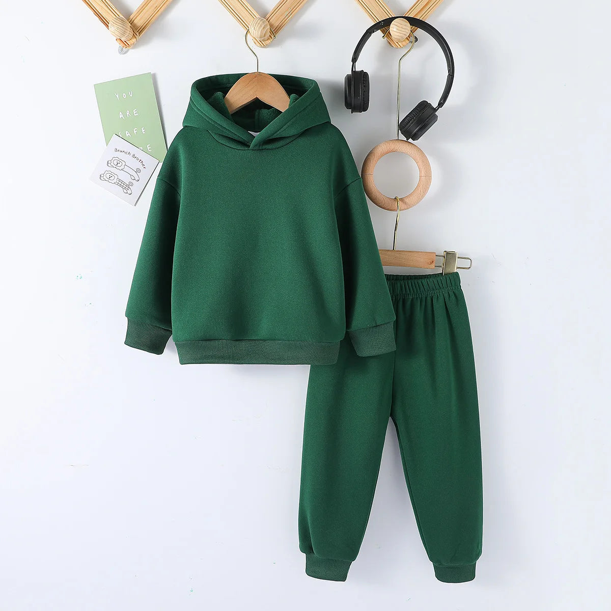 Kids Fashion 2pcs Pullover Hoodie+Pants Suits 1-8Y Years Boys Girls Sportswear