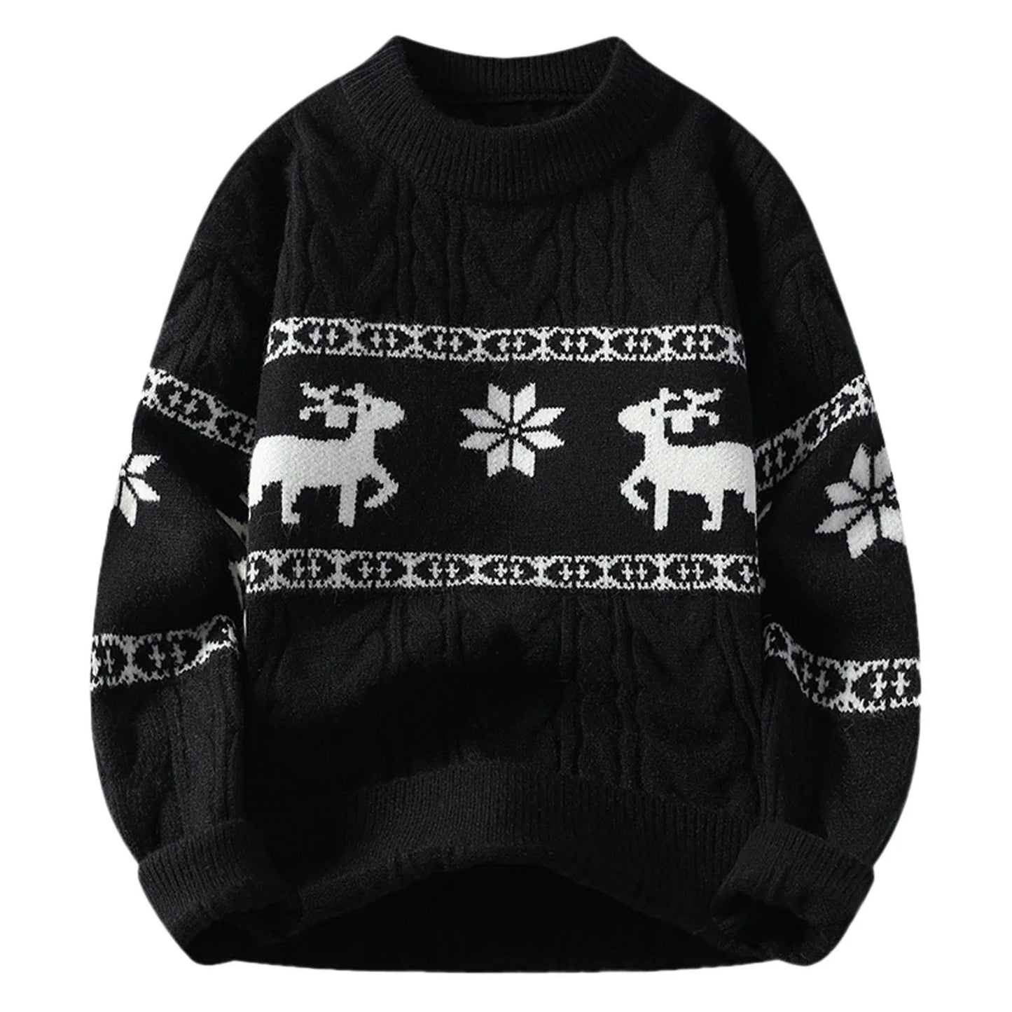 Sweater Sets Reindeer Print Pullovers