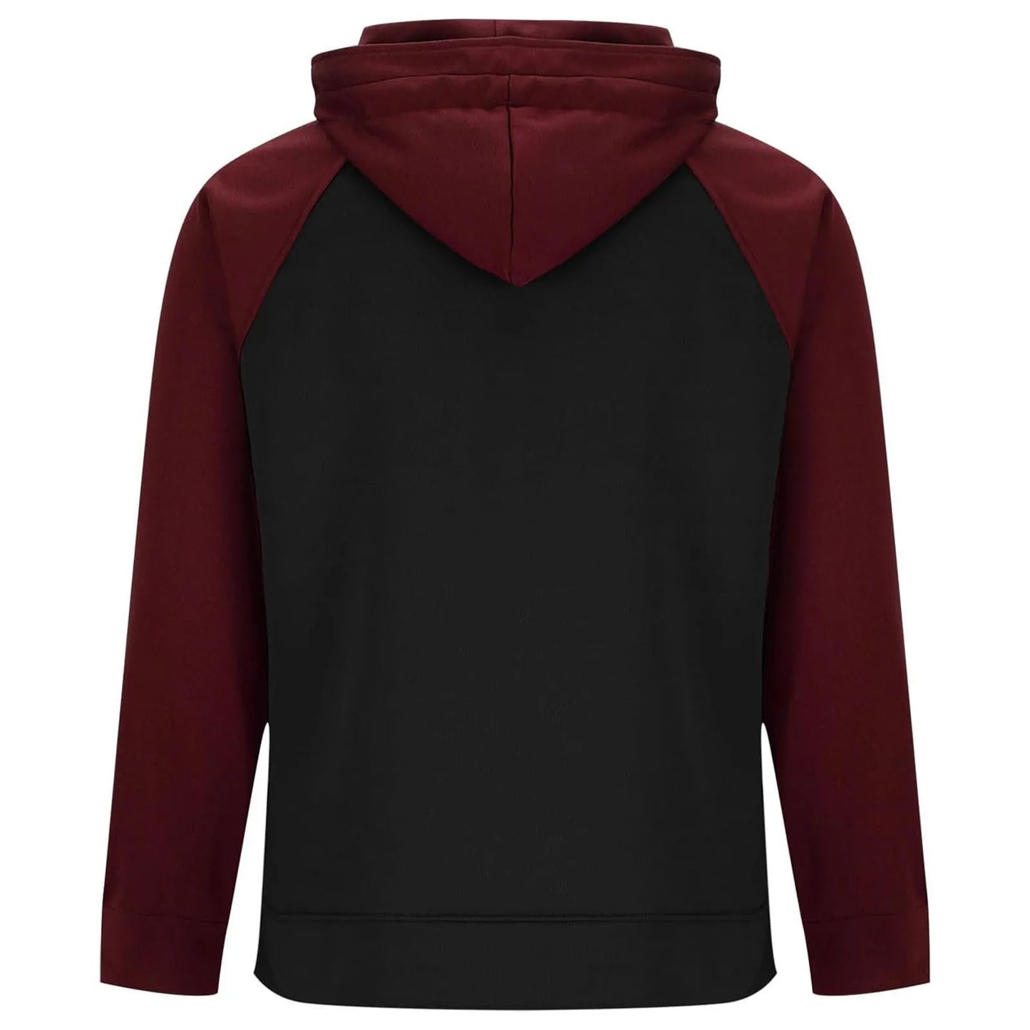 Mens Hoodie Long Sleeve Casual Pullover Tops Color Block Hooded Sweatshirts