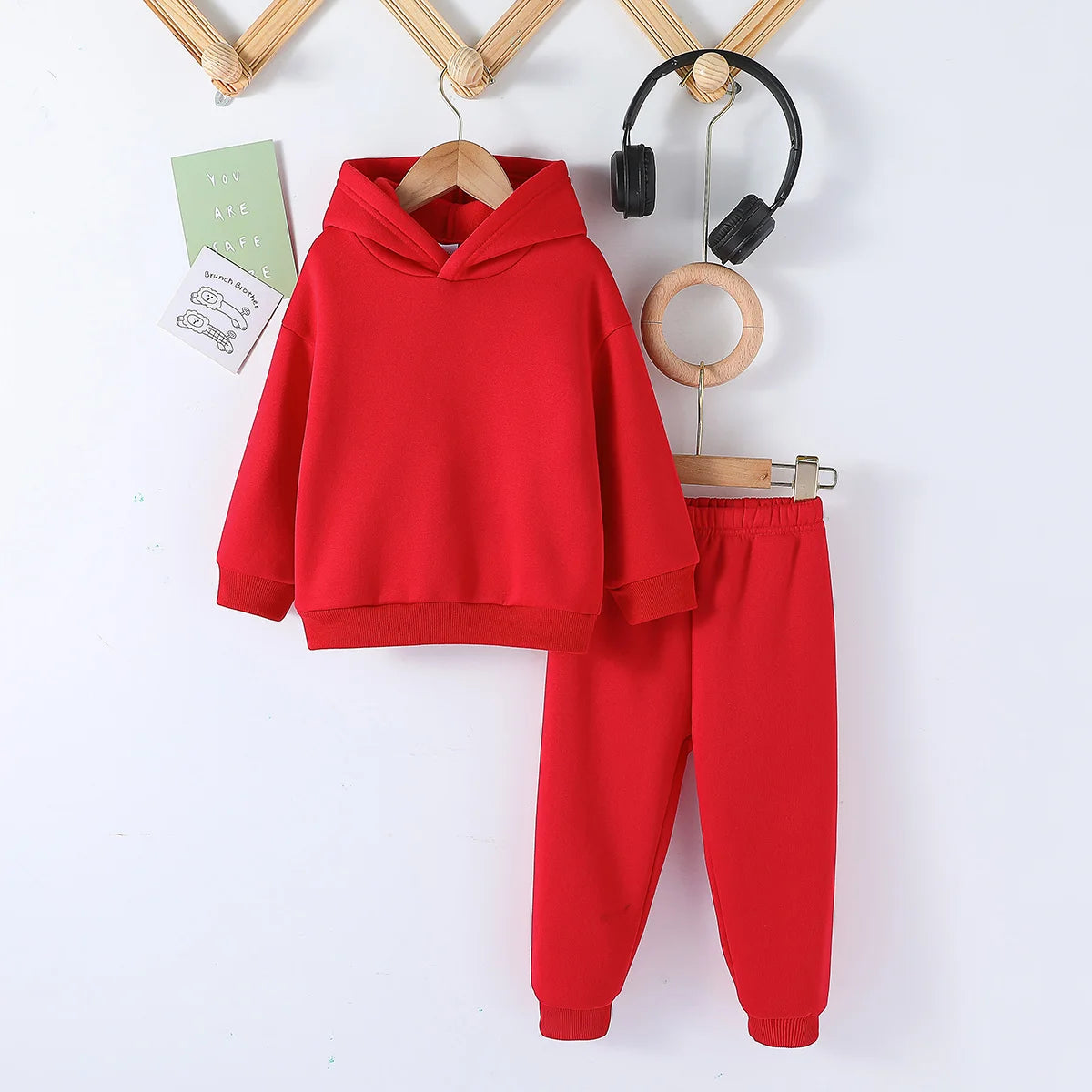 Kids Fashion 2pcs Pullover Hoodie+Pants Suits 1-8Y Years Boys Girls Sportswear