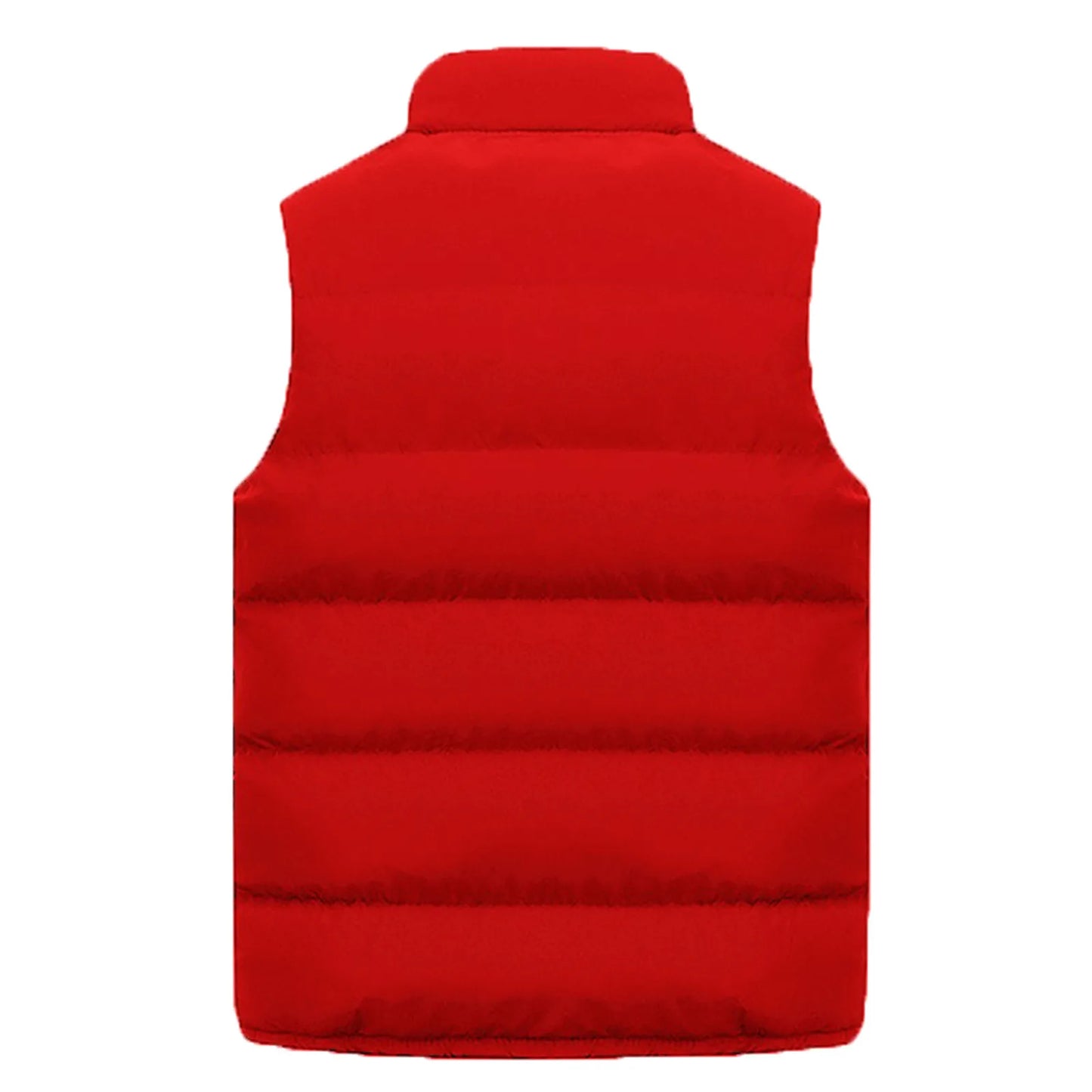 Cotton Padded Vest Zipper Collar Sleeveless Unisex Vest Coat Warm Jackets