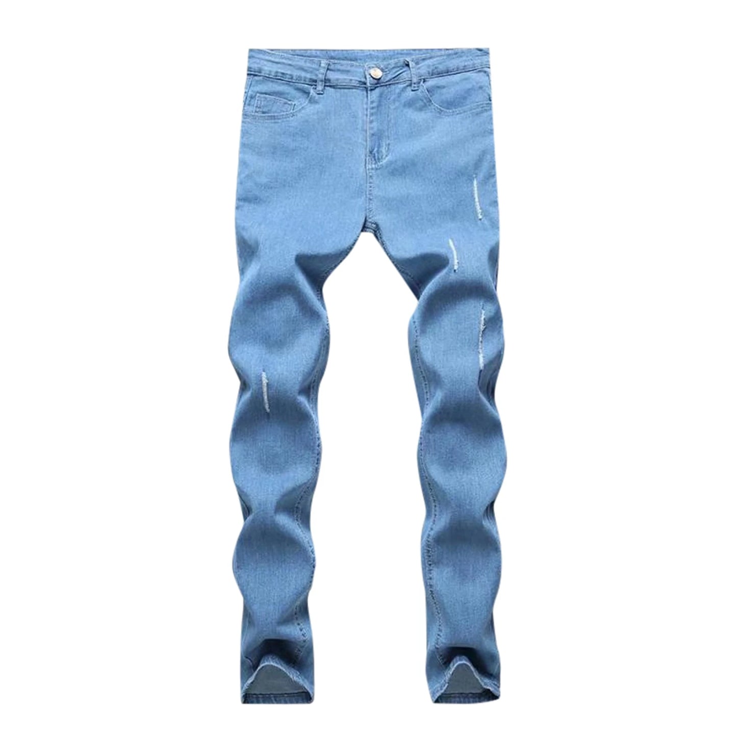 Mens Jeans Jeans Denim Distressed S 3xl Jeans Elastic Slim Fashion Men'S Pants Fashion Street Style Ripped Skinny Jeans