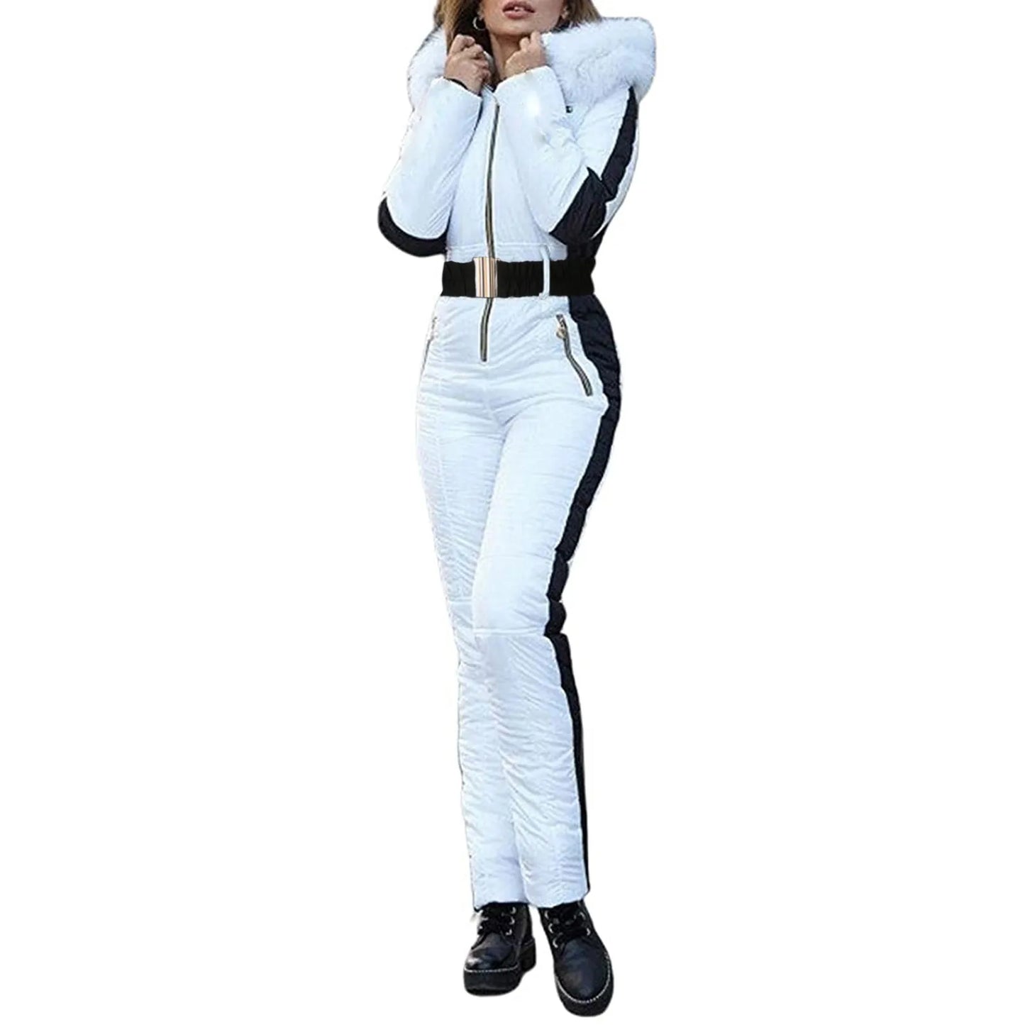 Women's Winter Hooded Parka Outdoor Sports Snowboard Ski Jumpsuit Waterproof'