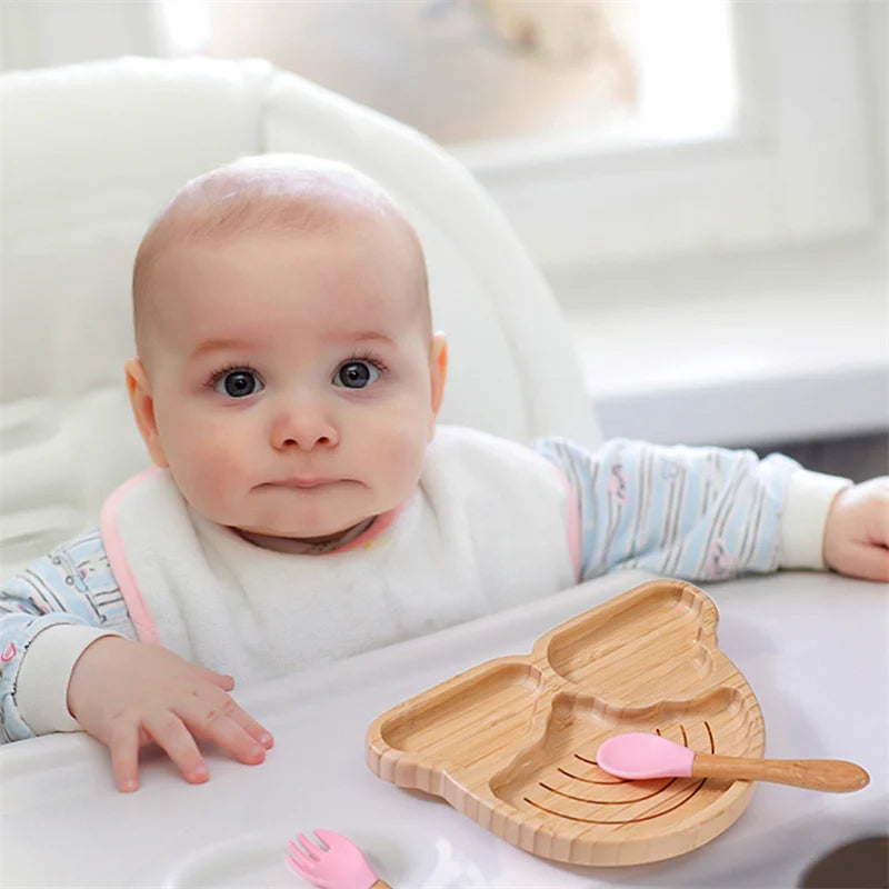 Baby Wooden Tableware Set