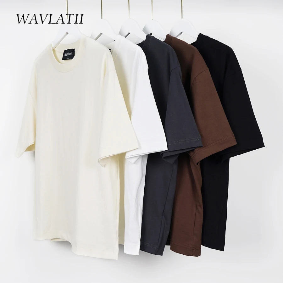 Female Korean Streetwear Tees Unisex Basic Solid Young Cool Tops