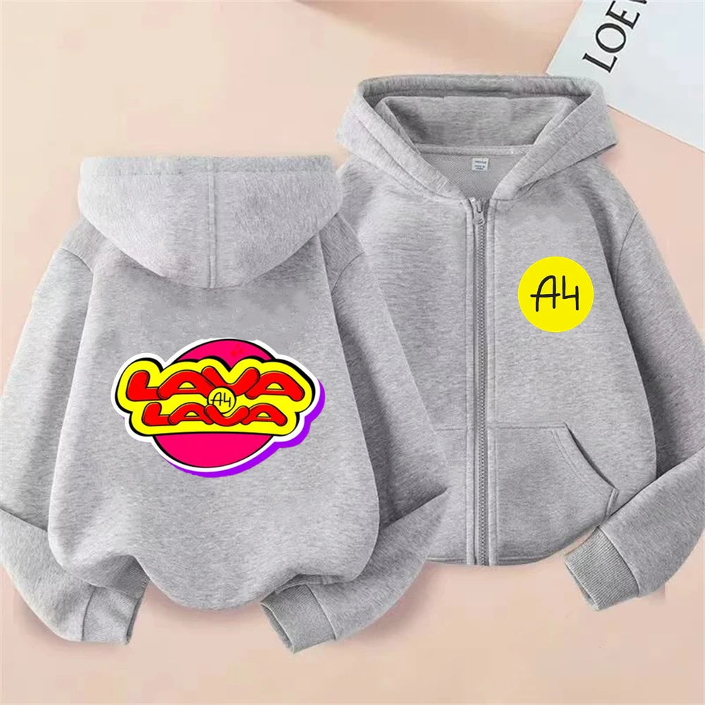 Merch A4 Children Hoodie Pink Sweatshirt Children Clothing Suitable age 3-12 Boys Girls