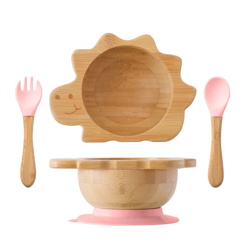 Baby Wooden Tableware Set