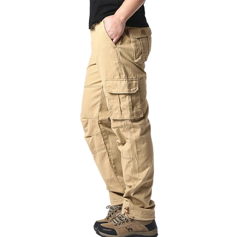 Large Pocket Loose Overalls Men's Outdoor Sports Jogging Tactical Pants