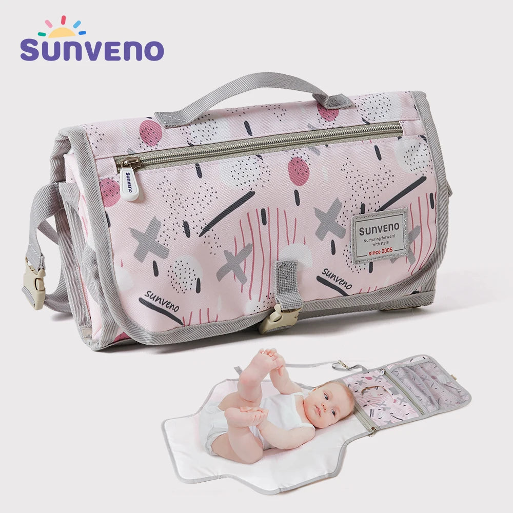 Sunveno Baby Changing Mat Portable Foldable Washable Waterproof Mattress Changing Pad