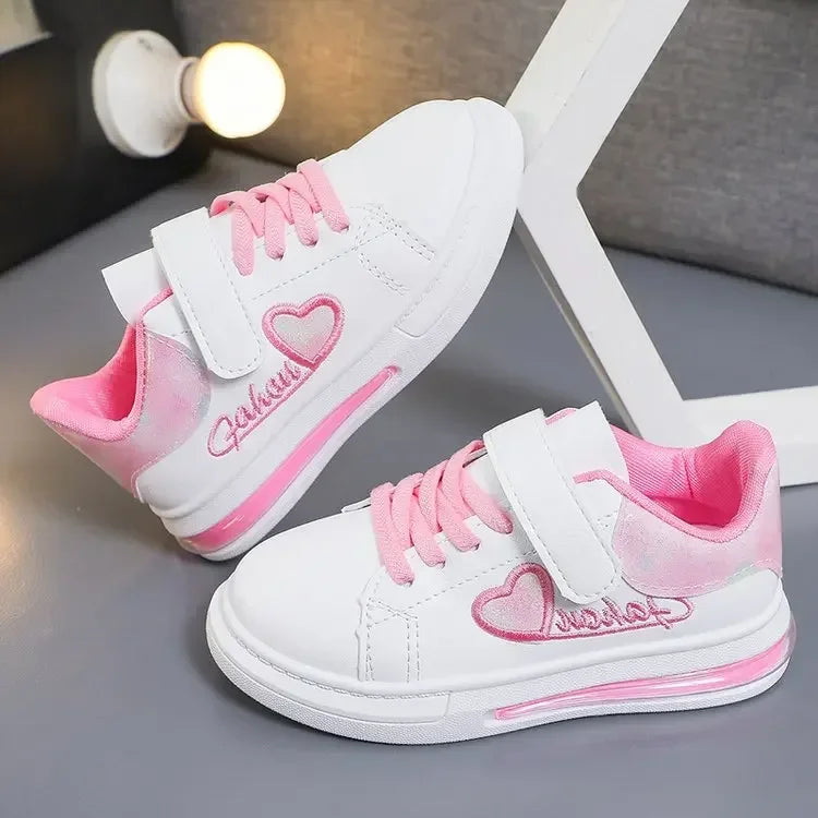 Girls Casual Shoes Kids Skate Shoes White School Sneakers Children's