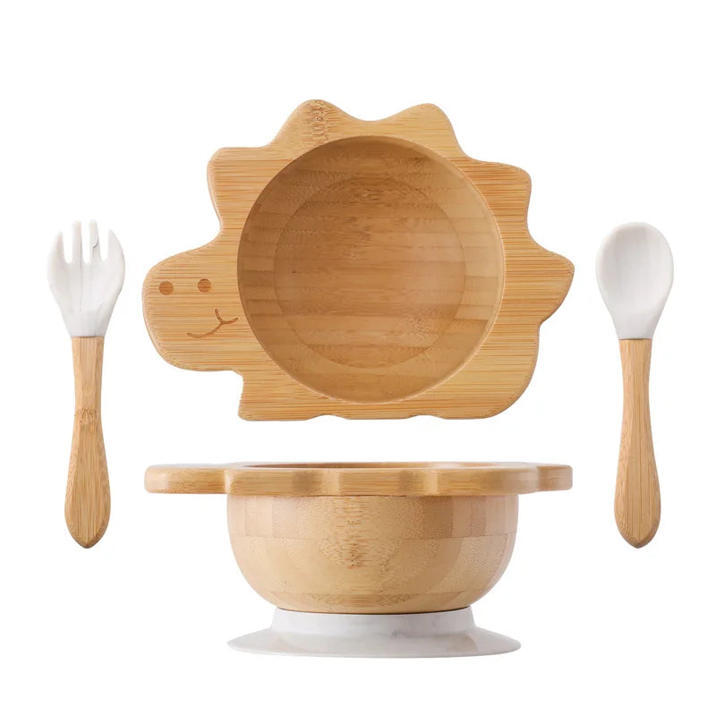 Baby Wooden Tableware Set