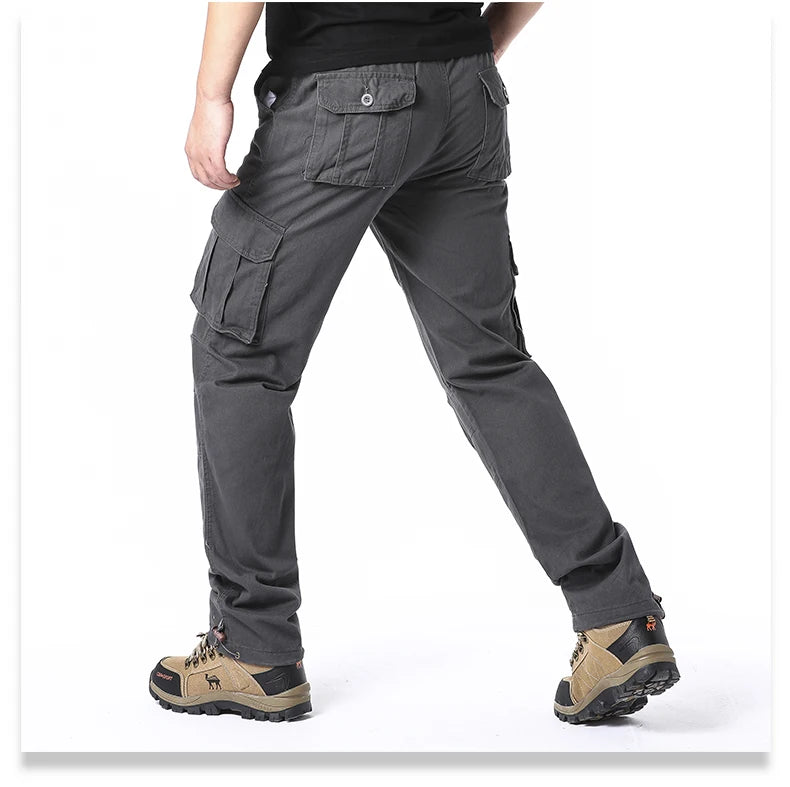 Large Pocket Loose Overalls Men's Outdoor Sports Jogging Tactical Pants