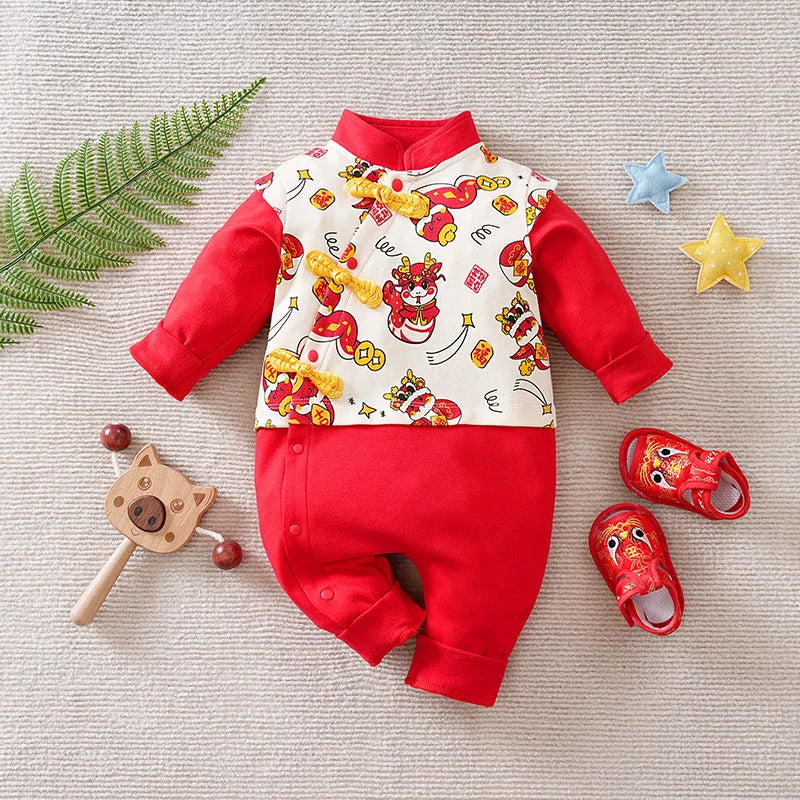 Newborn Clothes  Style Cute Zodiac Snake Cotton Soft 0-18 Boys And Girls