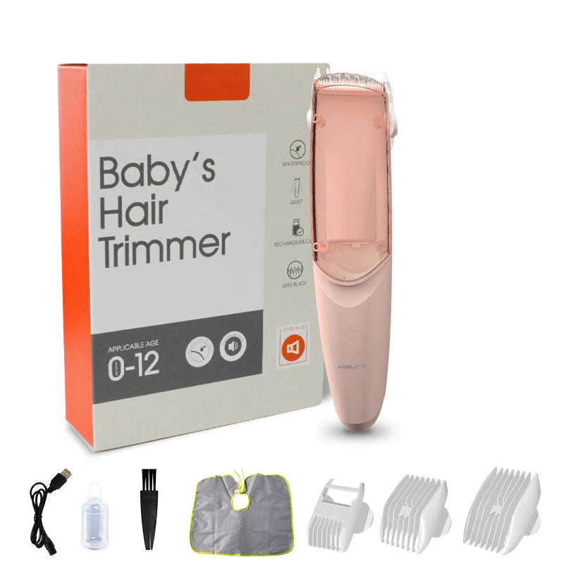 Baby Hair Trimmer USB Eletric Protable Low Noise Baby Care