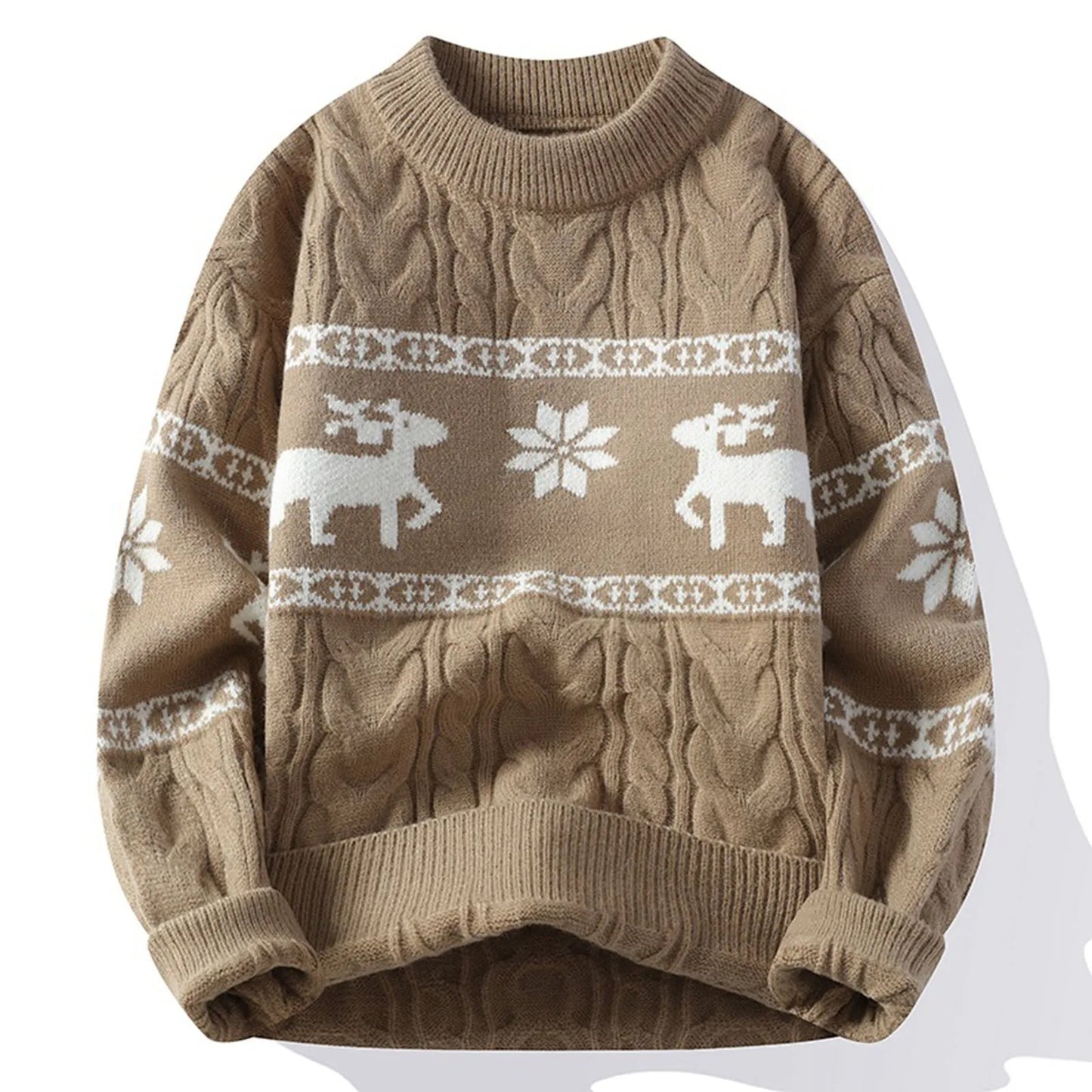 Sweater Sets Reindeer Print Pullovers