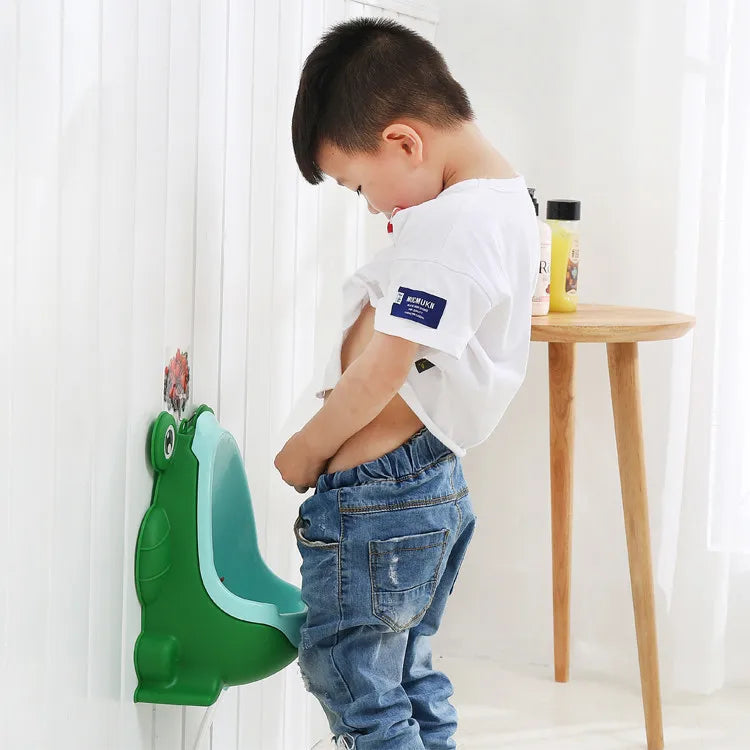 1pc Animal Cartoon Design Baby Boy Frog Potty Toilet Urinal Pee Trainer