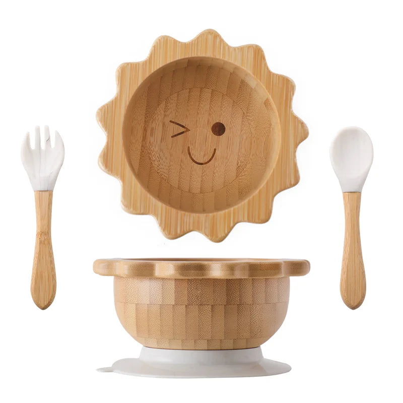 Baby Wooden Tableware Set