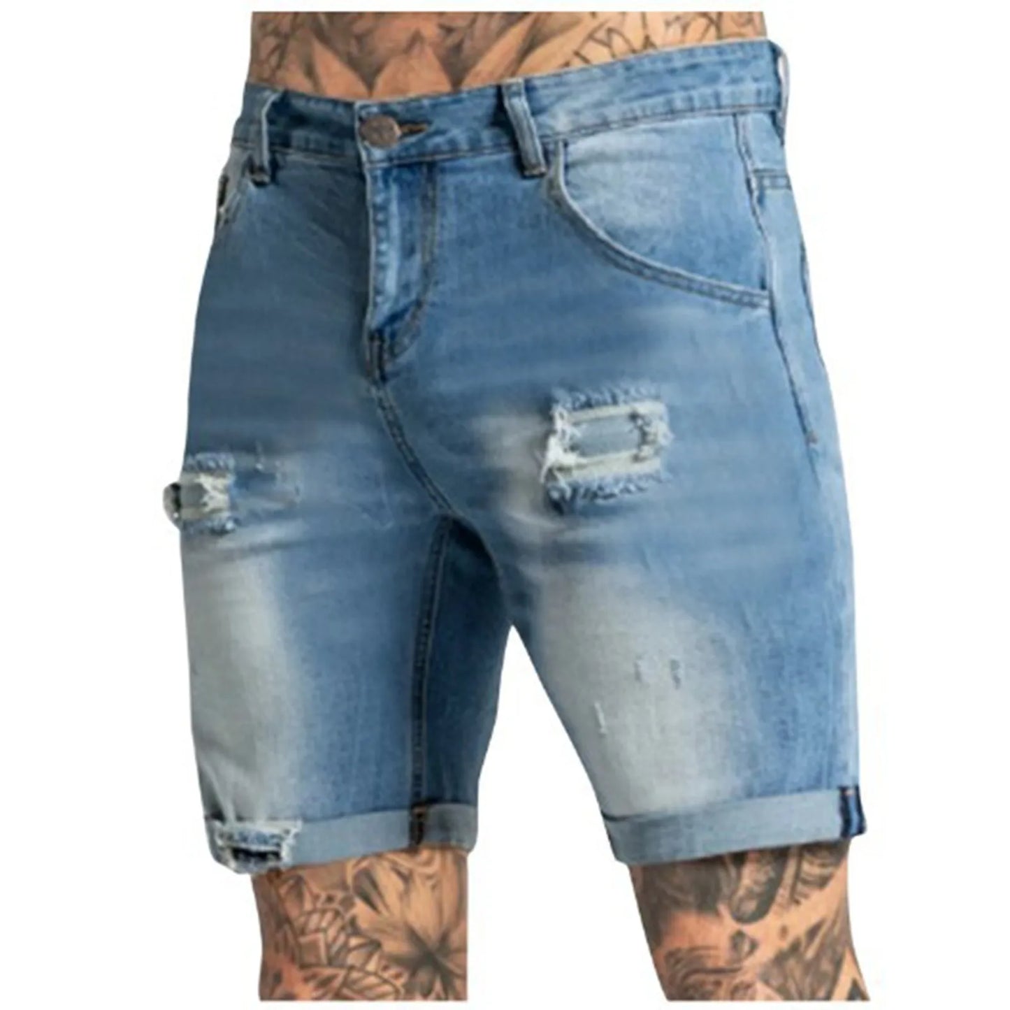 New Spring Summer Men's Denim Shorts