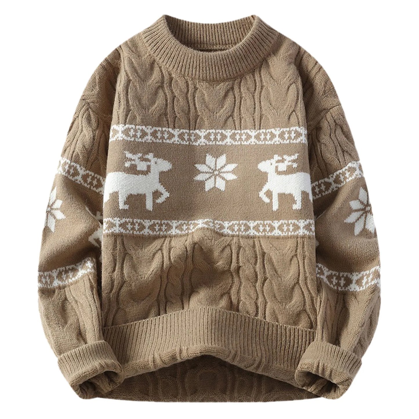 Sweater Sets Reindeer Print Pullovers