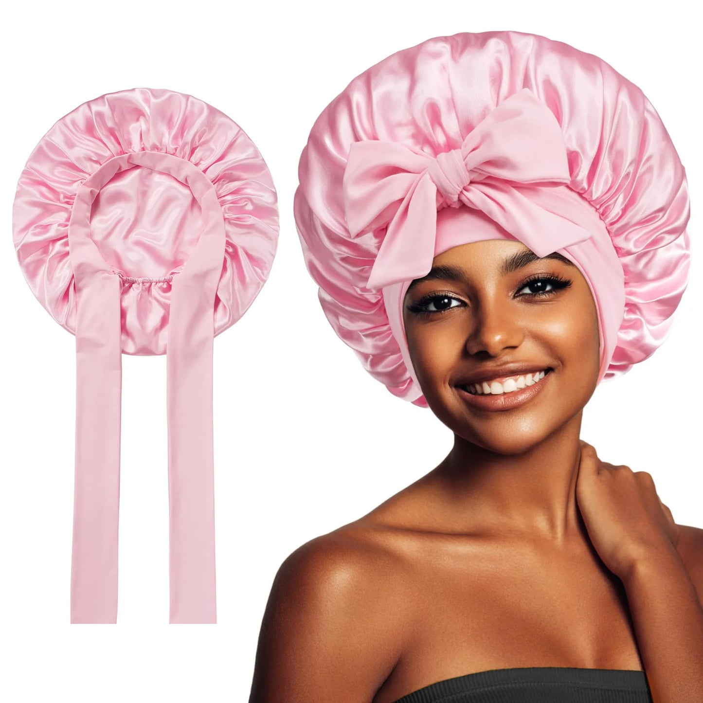 Jarin Hair Satin Bonnet For Curly Hair Women Care