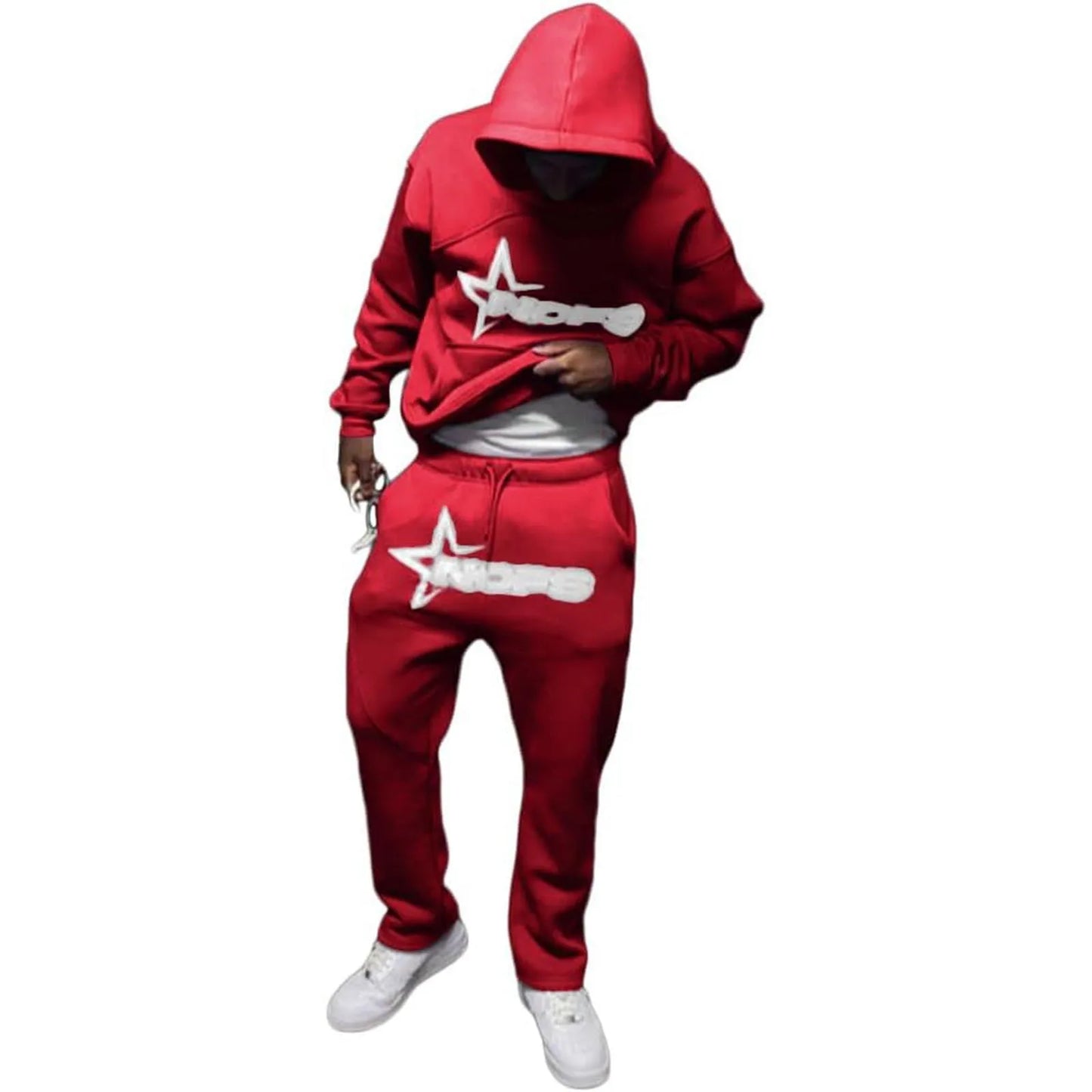 Sweatshirt Loose Hip Hop Hoodies Unisex Street Sweatshirt Set