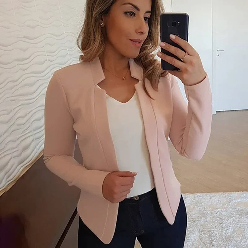 Women Thin Black Blazers Suit Female Spring Blazer Jackets