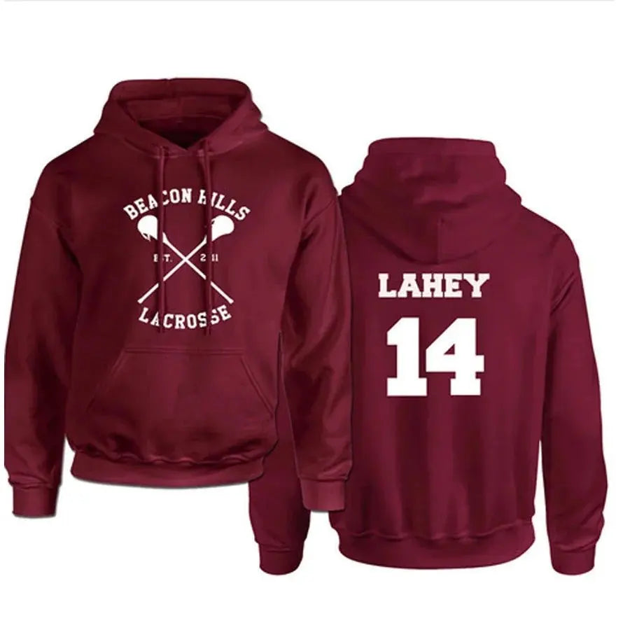 Teen Wolf Hoodies STILINSKI 24 LAHEY 14 MCCALL 11 Fashion Print Streetwear Men Women