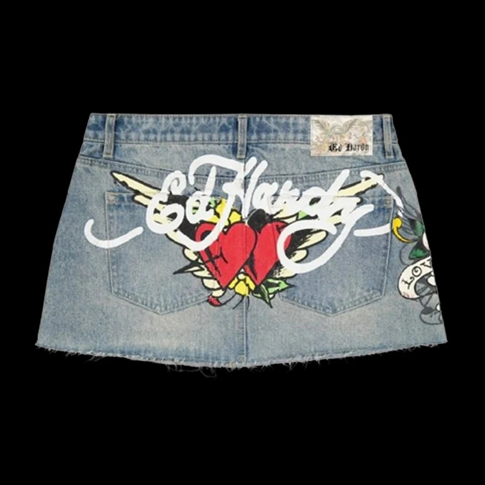 Womens Skirt Shorts Hip Hop Denim Jeans