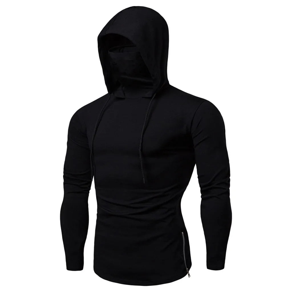 Men's Gym Thin Hoodie Sports Cycling Male T Shirt Pullover Hoodies Tops