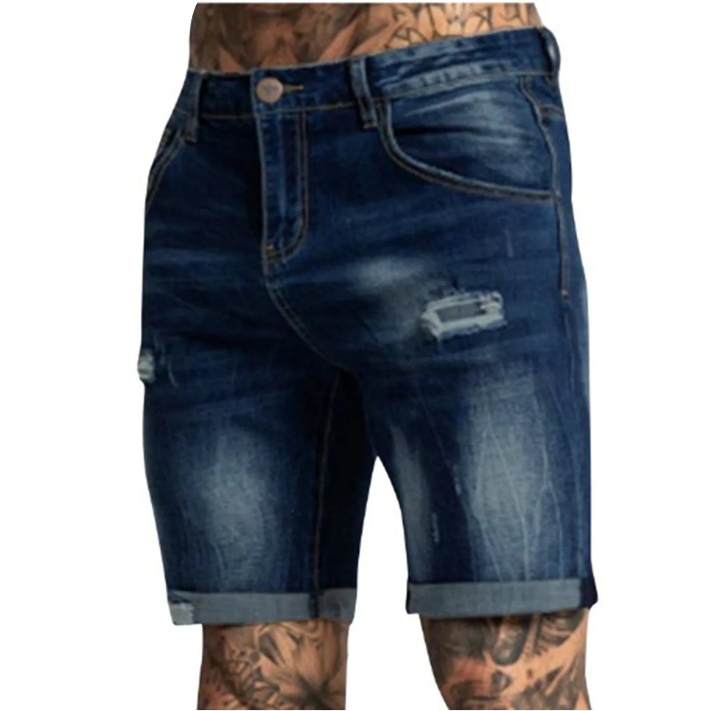 New Spring Summer Men's Denim Shorts