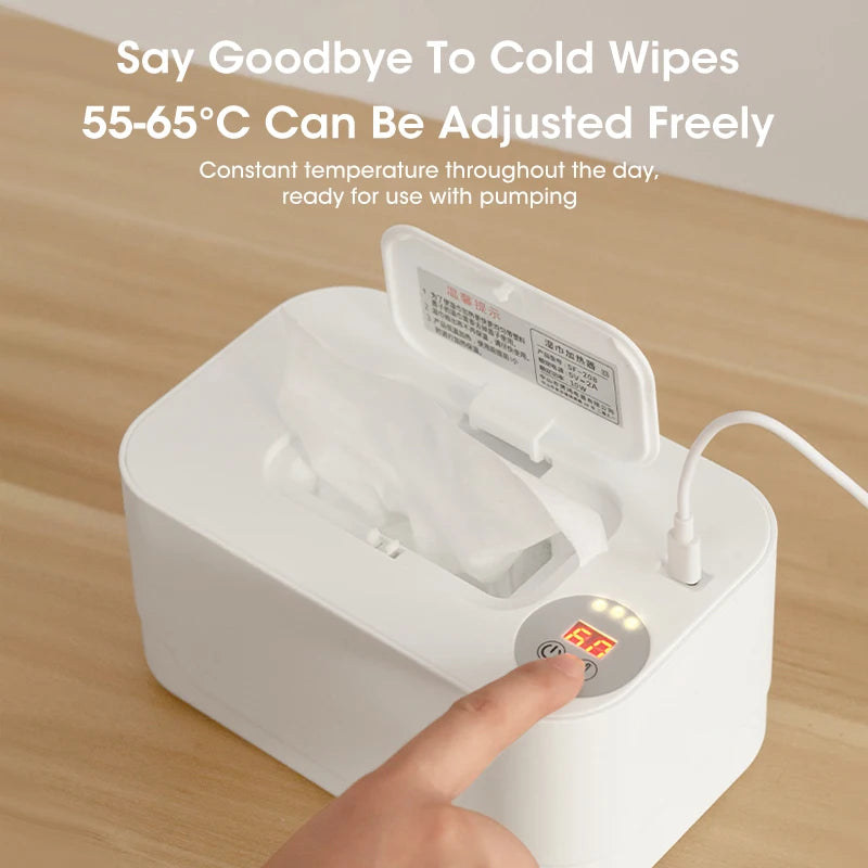 Baby Wet Wipe Warmer Tissue Heater Warming Machine Wipes Heating USB