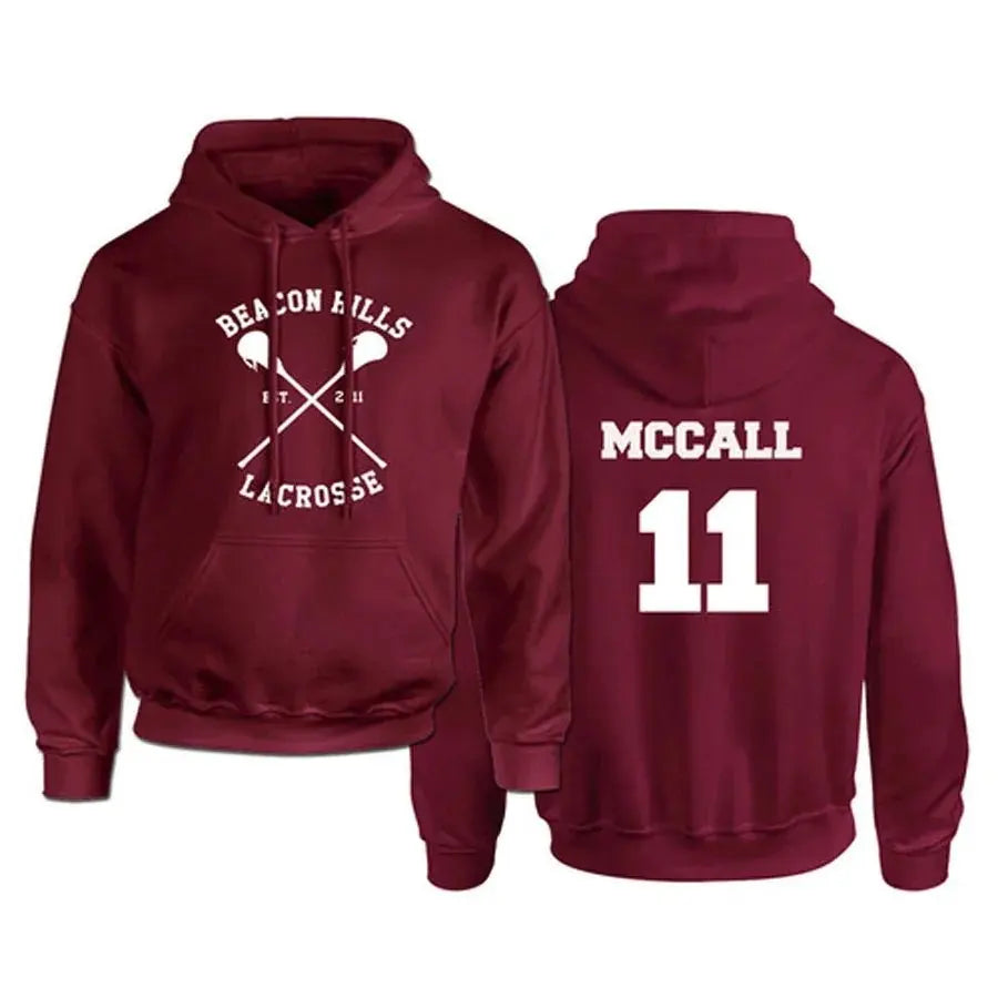 Teen Wolf Hoodies STILINSKI 24 LAHEY 14 MCCALL 11 Fashion Print Streetwear Men Women