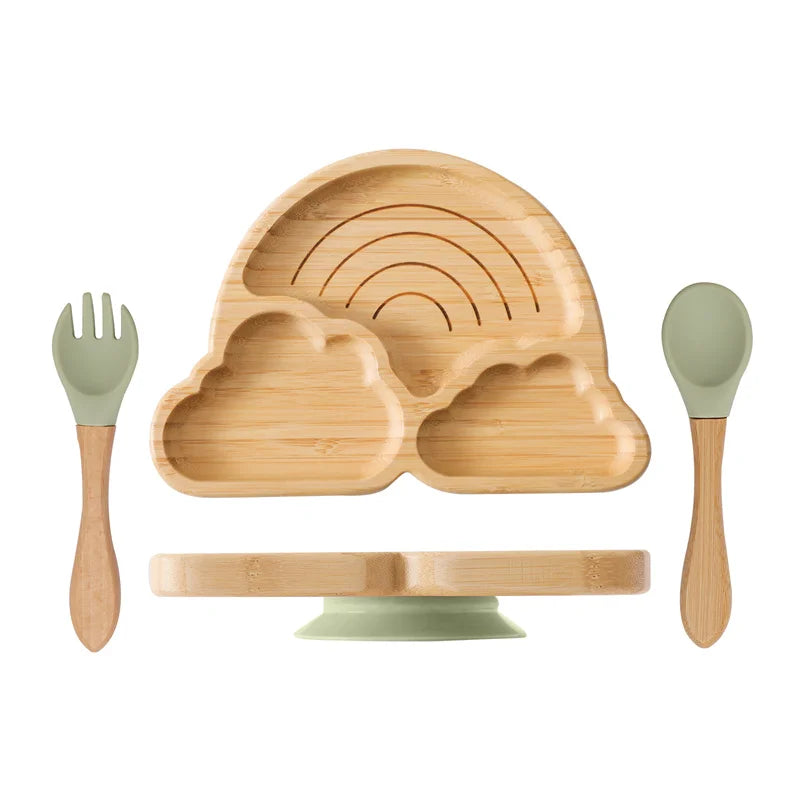 Baby Wooden Tableware Set