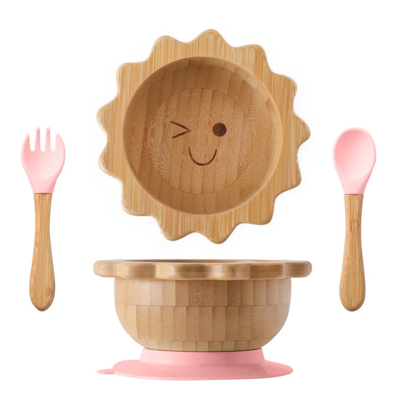 Baby Wooden Tableware Set