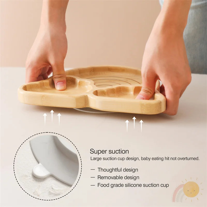 Baby Wooden Tableware Set