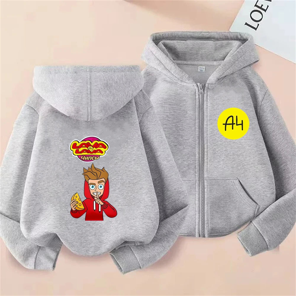 Merch A4 Children Hoodie Pink Sweatshirt Children Clothing Suitable age 3-12 Boys Girls