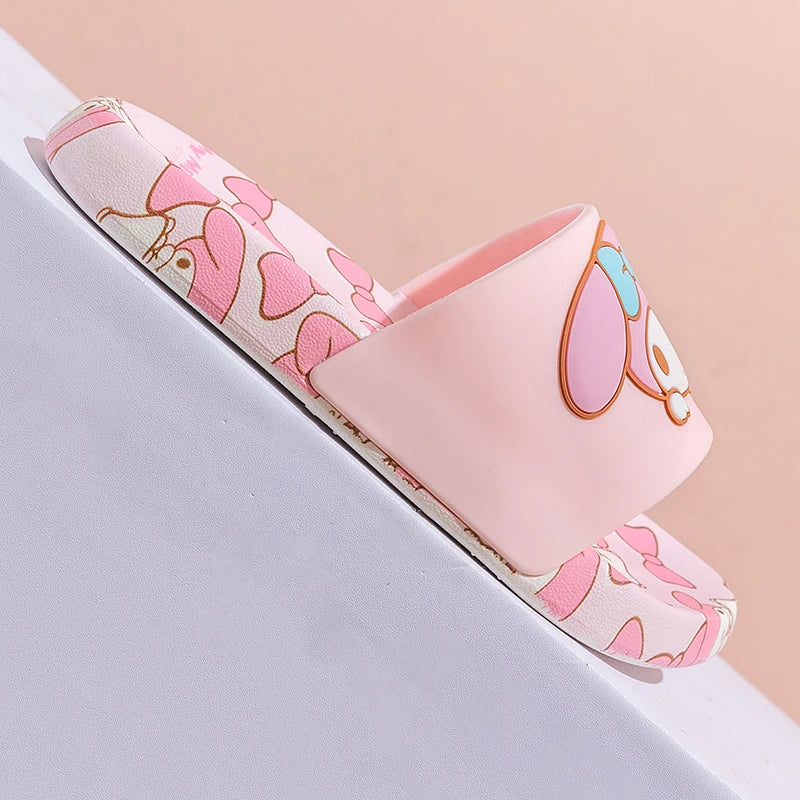 Cute Cartoon Children and Women Indoor Slippers Non-slip Open Toe Sandals