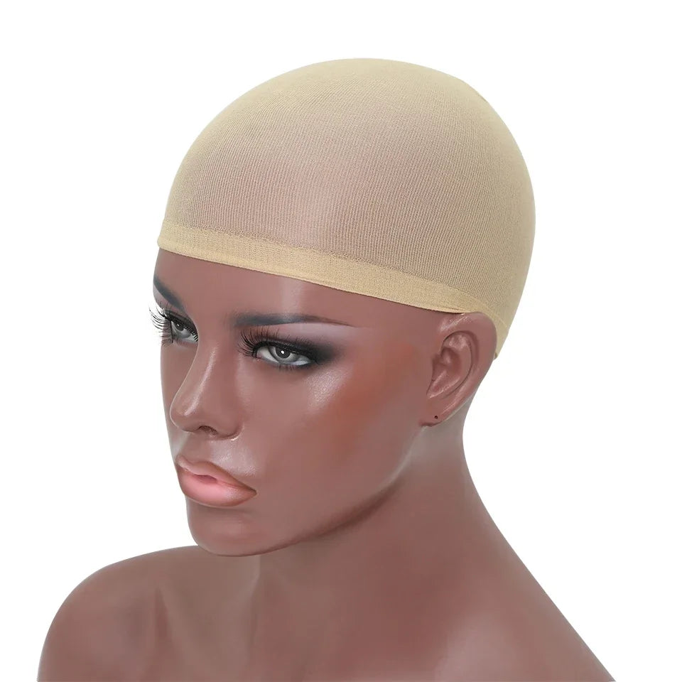 2Pcs Wig Caps Brown Stretch Mesh Wig Cap