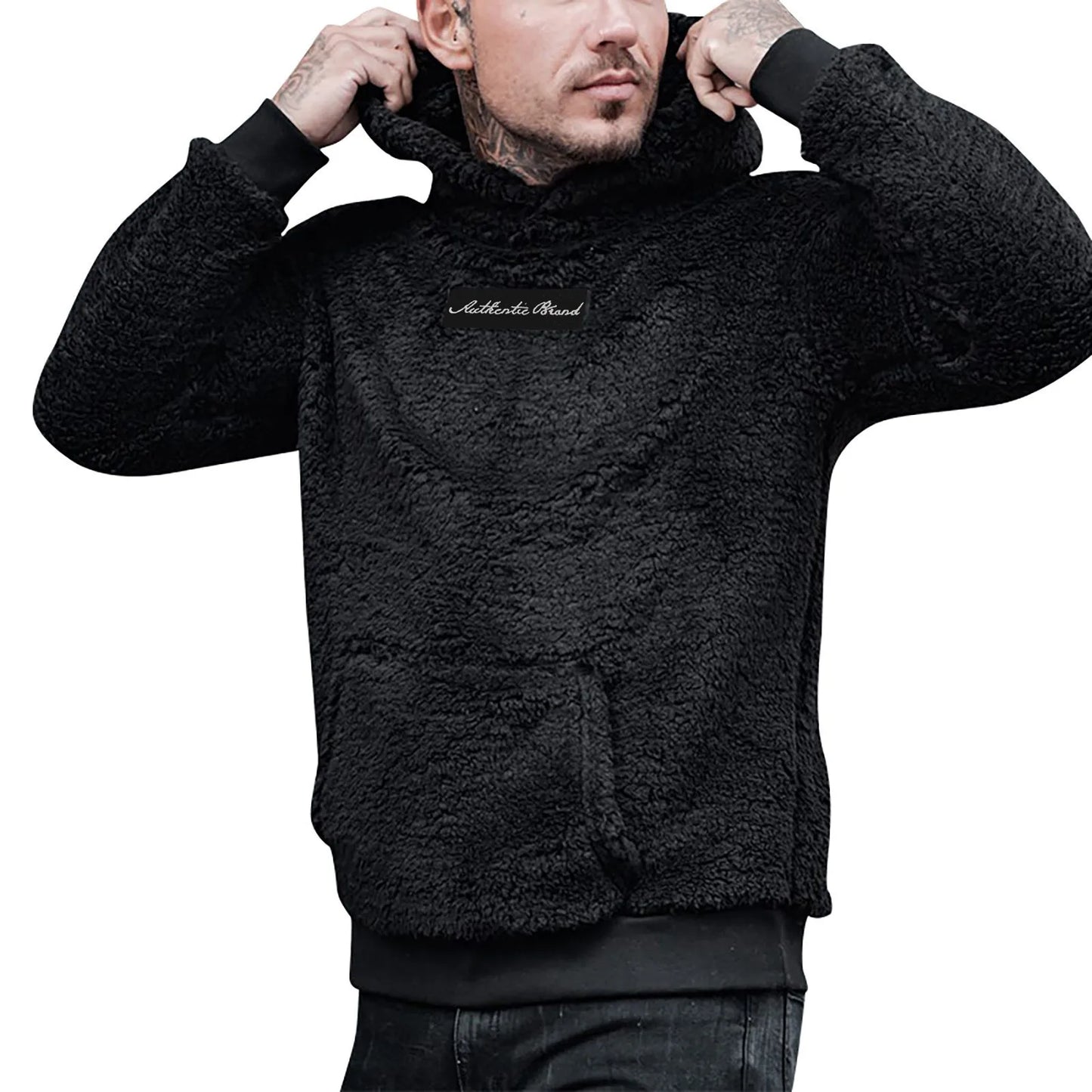 Men'S Long Sleeve Athletic Pullover Hoodie Sweatshirt Pockets