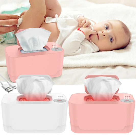 Baby Wipe Warmer LED Digital Display Large Capacity USB Powered Adjustable Temperature