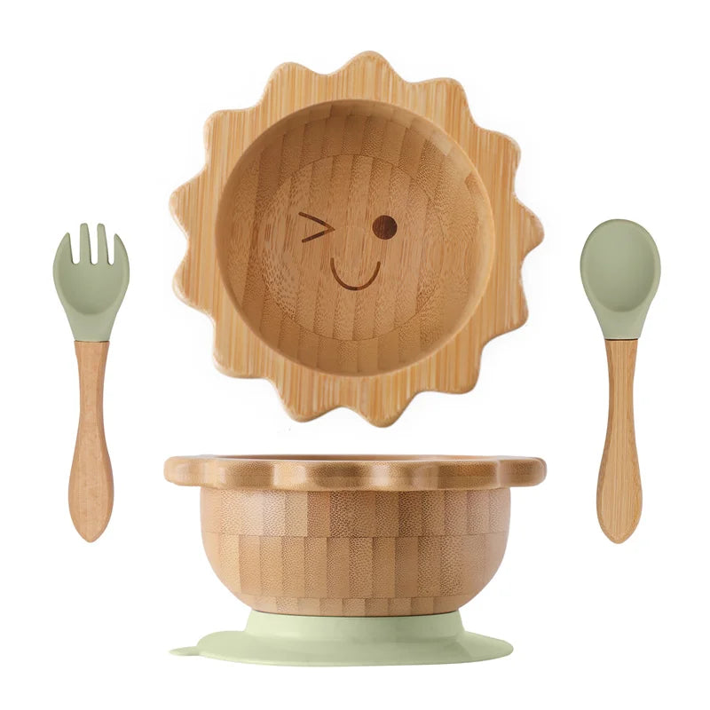 Baby Wooden Tableware Set