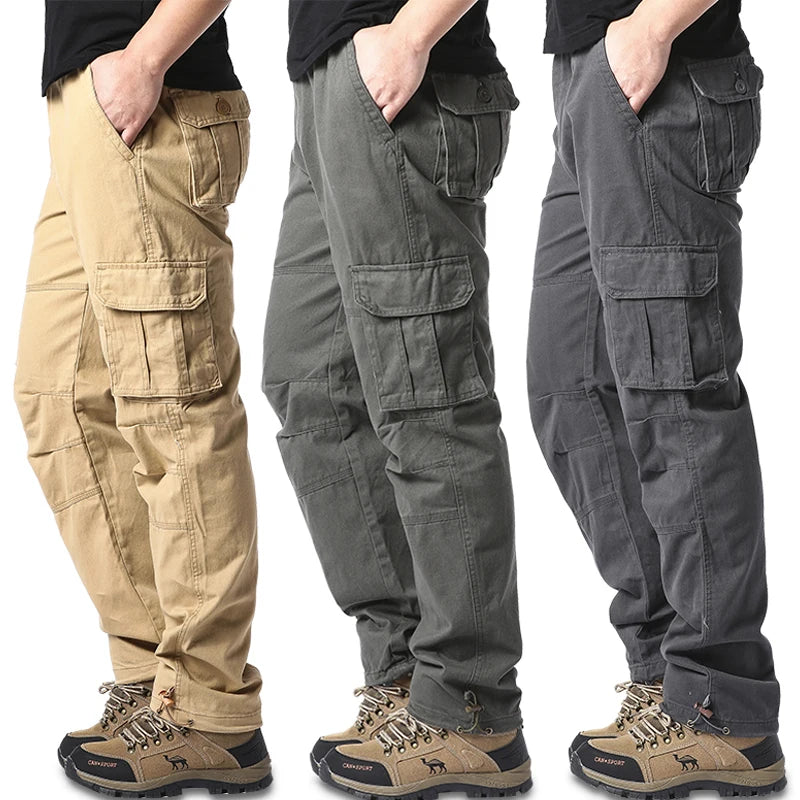 Large Pocket Loose Overalls Men's Outdoor Sports Jogging Tactical Pants