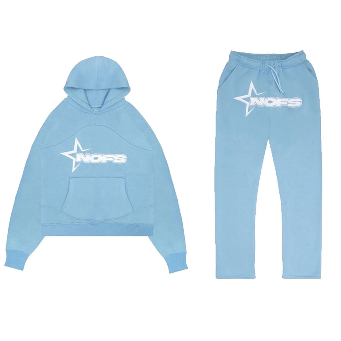 Sweatshirt Loose Hip Hop Hoodies Unisex Street Sweatshirt Set